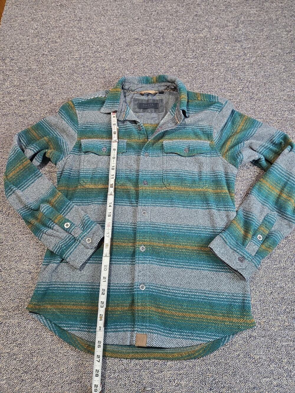 Dakota Grizzly Mens Green Flannel Fleece Small